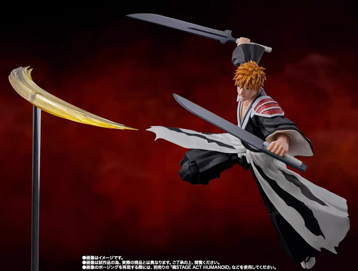 Na Stanie 100% Oryginalny Bandai Sh Figuarts Shf Bleach Souls Limited Ichigo Kurosaki Figurka Kolekcjonerska Model Dekoracja