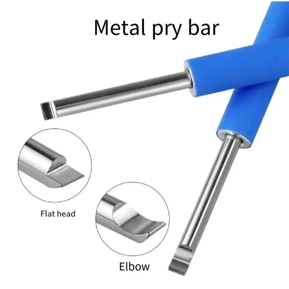 New Aluminum rod Watch Open Tool Rubber handle Professional Hand Remover Pry Tool Blue Battery Replacement DIY Watch Case Opener