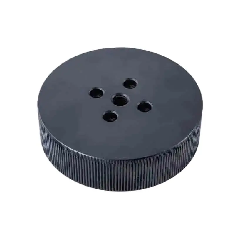 High Precision Customized Design And Processing Lens Nuts Cnc Produce Black Anodized Aluminum Parts