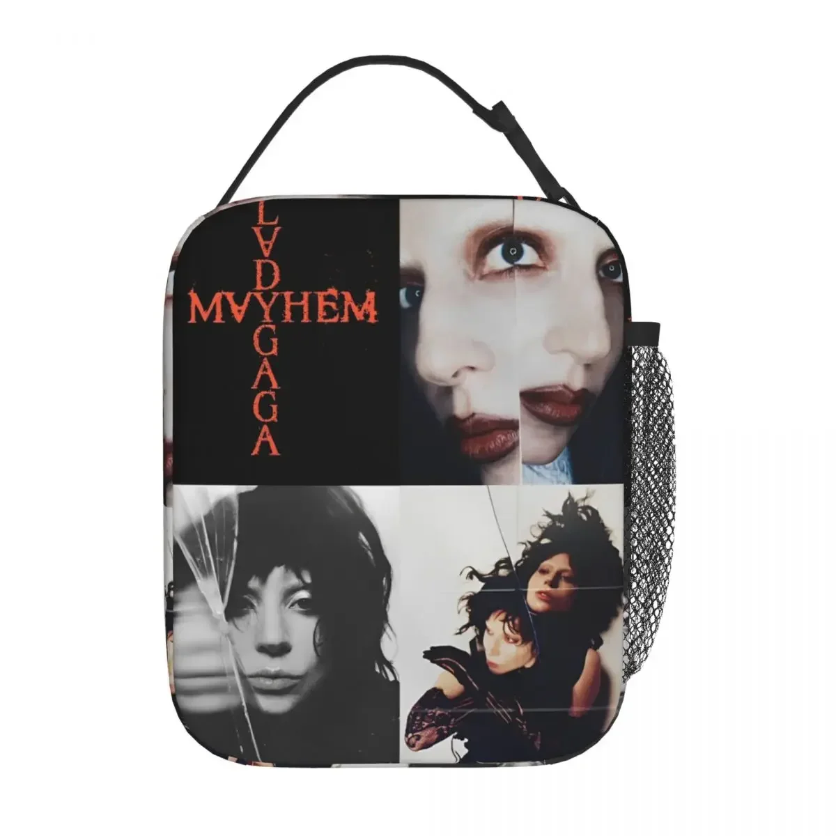 Lady Gaga Mayhem 2025 New Album Accessories Insulated Lunch Bag For School Food Storage Bag Portable Thermal Cooler Lunch Boxes