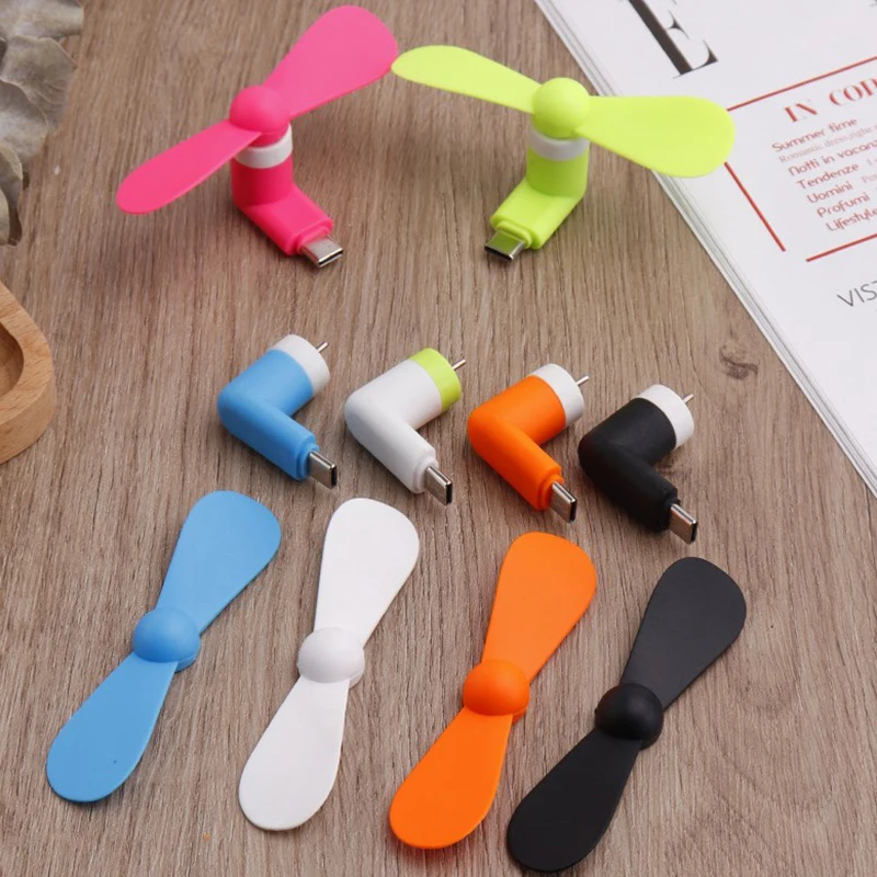 HOT Creative Mini Portable Micro USB Fan 5v 1w Mobile Phone USB Gadget Fans Tester For Type-C Type C USB-C Cooling Hand Fan