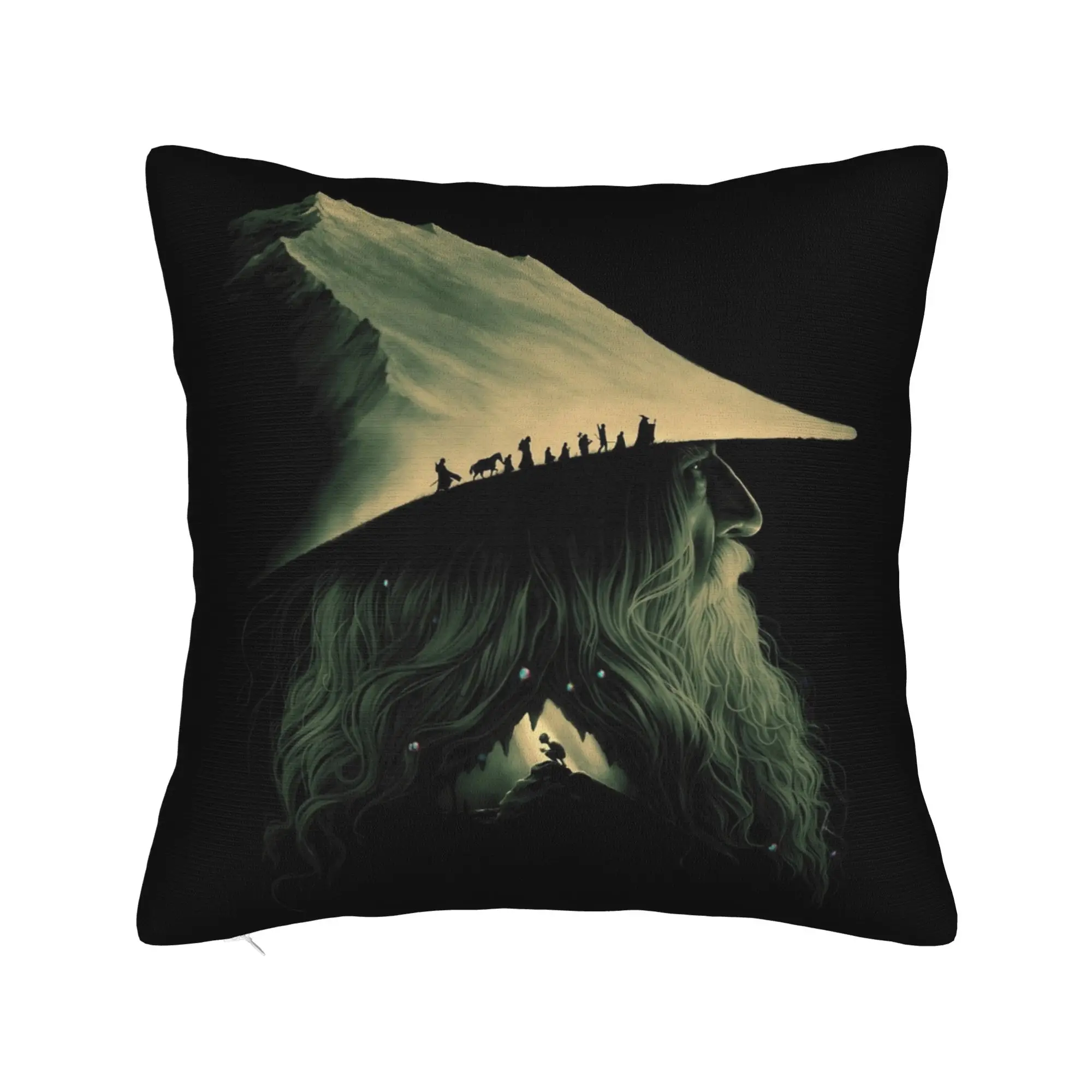 L-Lords Of The R-Rings Pillowcase Soft Polyester Cushion Cover Decorations  Throw Pillow Case Cover Home Square 40*40cm