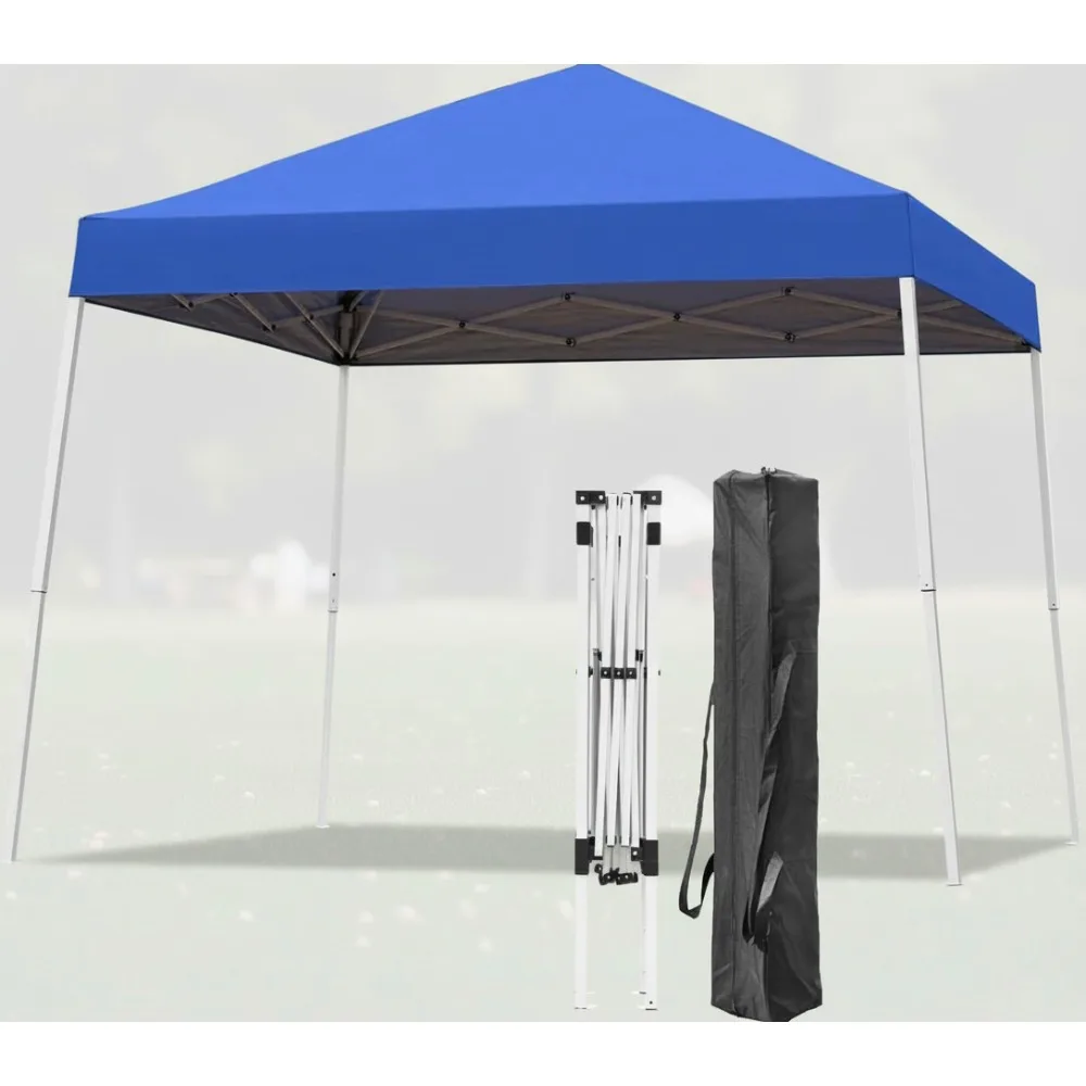 

10x10 FT Pop Up Canopy Tent with Slant Legs, Portable Outdoor Shelter for Beach Garden Patio Events