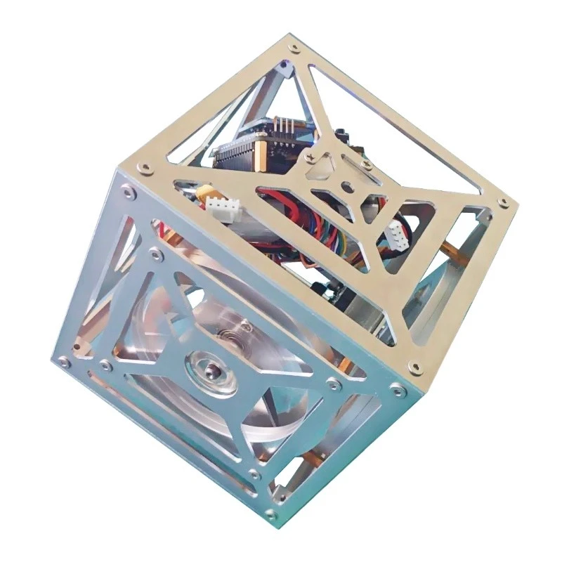 Self-balancing square, single point unilateral flip momentum inertia wheel cube balance wheel