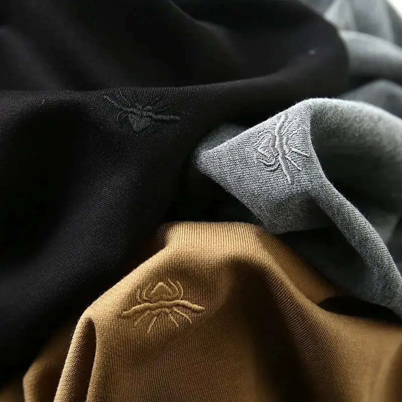 

Повседневный шерстяной свитшот из модала и хлопка с круглым вырезом для мужчин, весенне-осенний сезон, с длинным рукавом, вязаный, надеваемый через голову