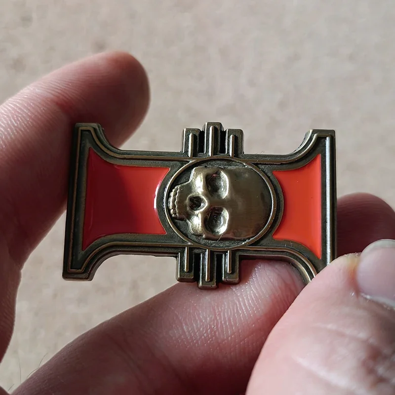 Creative Vintage Badge Judge Metal Enamel Pin  Warhammer 40k Brooch Clothes Baby Accessories Holiday gift image 3