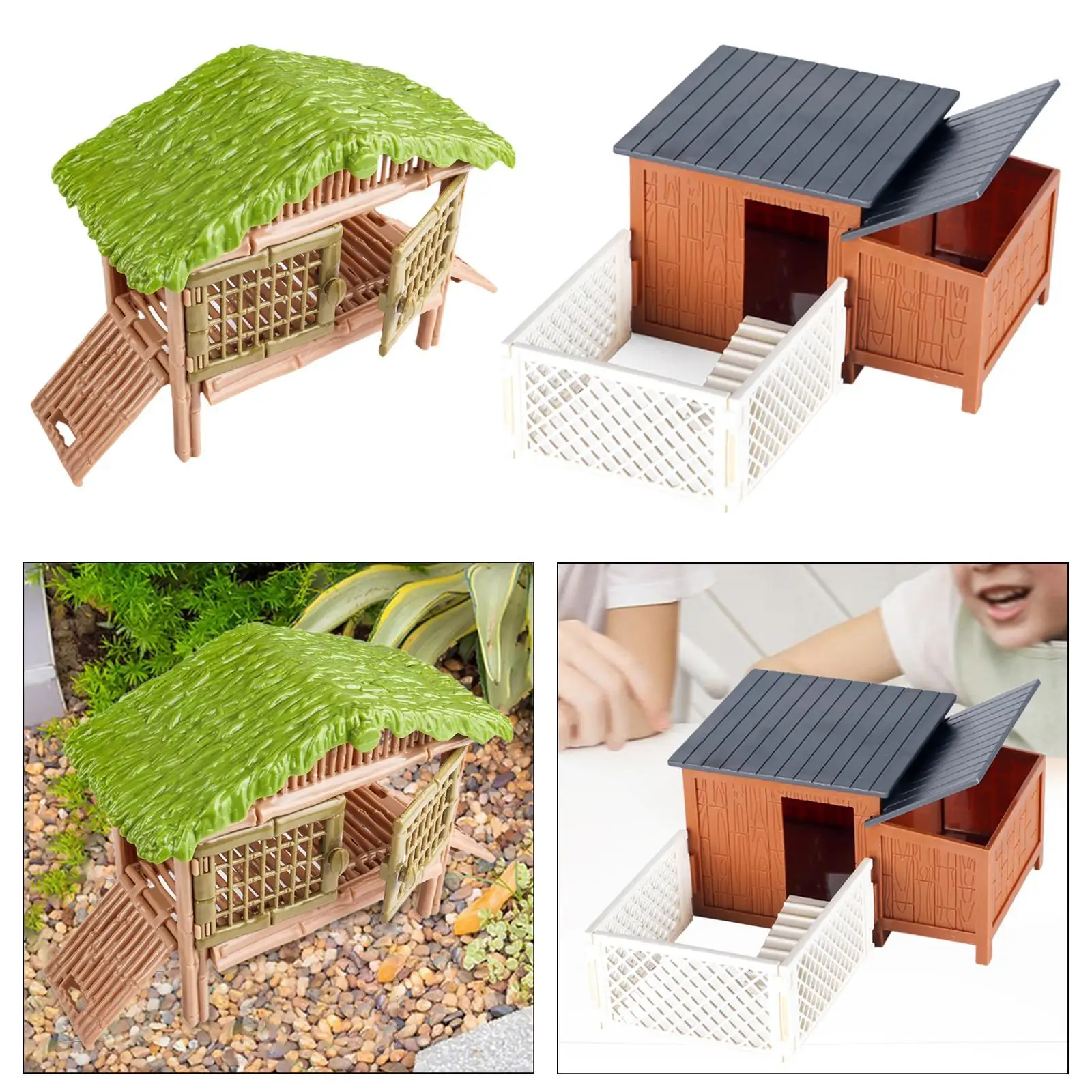 Chicken Cage Toy,Farm Landscape Model Ornaments,Micro Landscape Farmhouse Toy,Miniatures Chicken House for Kids Chicken Cage Toy,Farm Landscape Model Ornaments,Micro Landscape Farmhouse Toy,Miniatures Chicken House for Kids