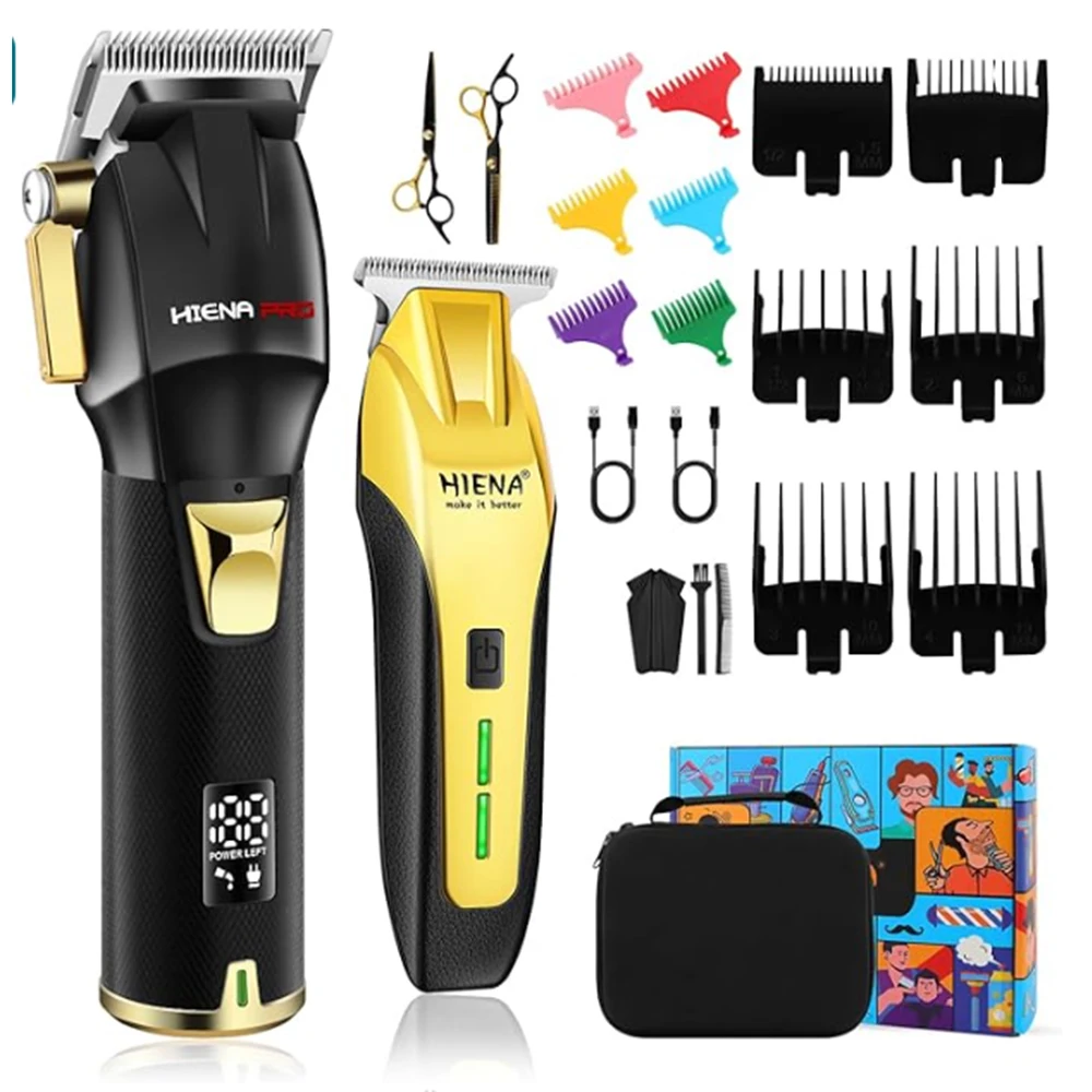 hiena-professional-barber-kit-hair-clippers-set-for-men-hair-cutting-set-rechargeable-cordless-clippers-and-trimmers-set-hair