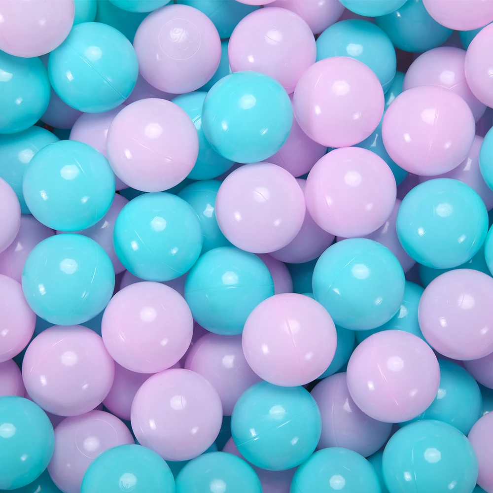 2,16 pulgadas, 100 Uds., bolas de plástico no tóxicas sin BPA gruesas, bolas multicolores a juego con bolsa, bolas de juguete para jugar a las casitas para niños