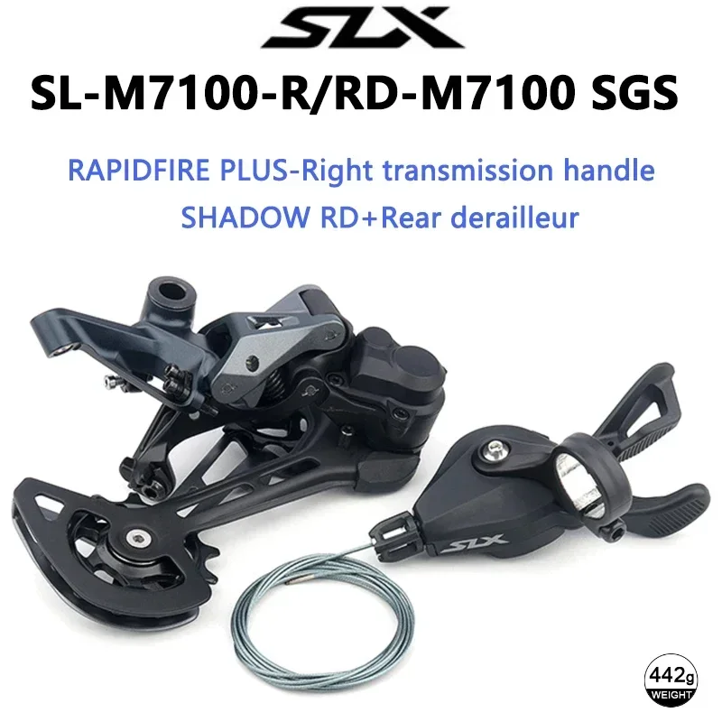 Original SLX M7100 Groupset 170mm 32/34/36/38T Groupset 12S Shifter Derailleur MS HG 12V Cassette Mountain Bike Gear Set STI X12