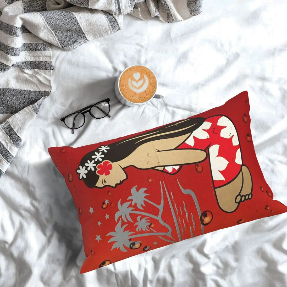 Hinano Tahiti Rectangle Pillowcase Cushion Cover Decorative Bedroom Bed Home Comfort Throw Pillow