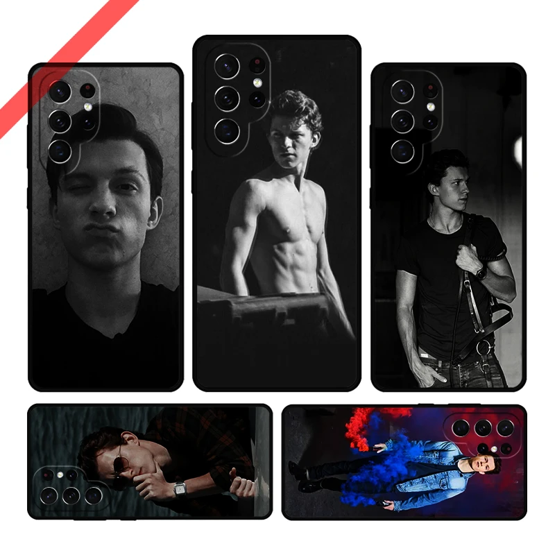 movie star Tom Holland Phone Case For Samsung Galaxy S20 FE S21 S10 S23 Plus S24 S22 Ultra Coque Note20 Note10 S9 S8 Cover Capa