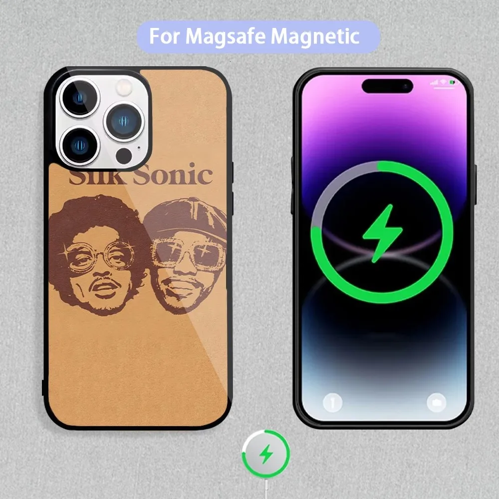 Singer S-Silk S-Sonic Phone Case For Magnetic Inductive Charging iPhone 11 12 13 14 15 Max Pro Mini Plus Shell