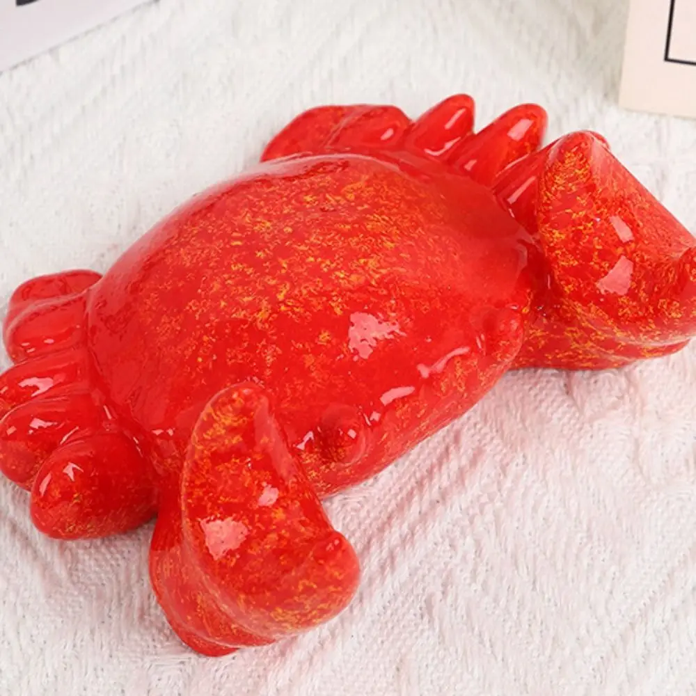 Useful Bright Color Crab Pen Holder Funny Creative Mobile Phone Holder Resin Cute Crab Ornament Office