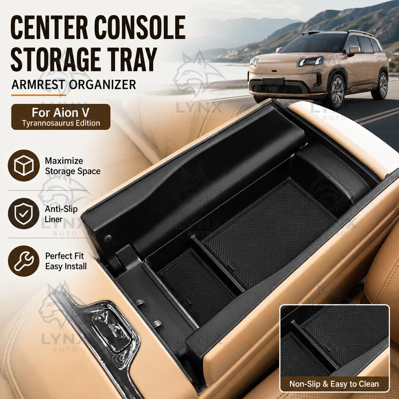 For Aion V Tyrannosaurus Edition Center Console Armrest Storage Box Tray Car Organizer Accessories Modification Parts