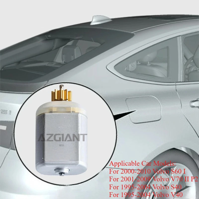 

AZGIANT 10 Teeth for Volvo S40 V40 S60 V70&More Car Fuel Gas Tank Filler Door Cap Latch Actuator Motor Replace DIY Upgrade