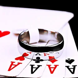 Magic Ring Poker Prophecy Magic Ring Magic Cards Magie Gimmicks Close Up Magie Props Magician Accessories Magia Tricks Props Fun