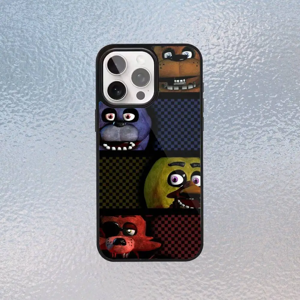 Funda de teléfono Five-Nights-At-Freddys F-Fnaf para iPhone 17,16,15,14,13,12,11 Plus,Pro Max, funda de carga inalámbrica magnética
