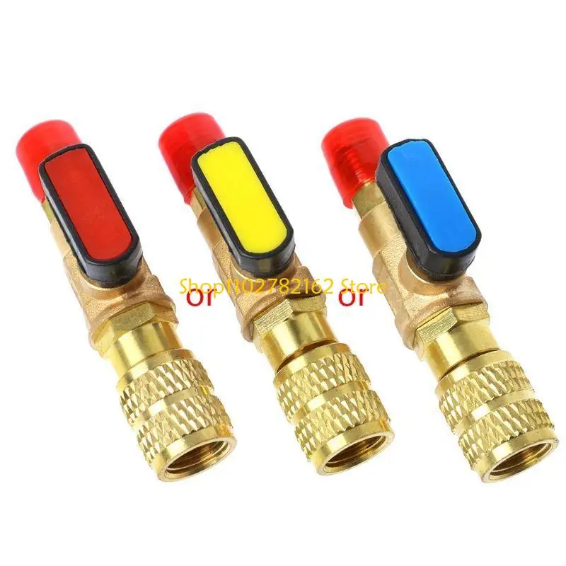 547B R410A Refrigerant AC Charging Hoses Straight Ball Valves for Refrigeration Manifold Gauges Business Applications