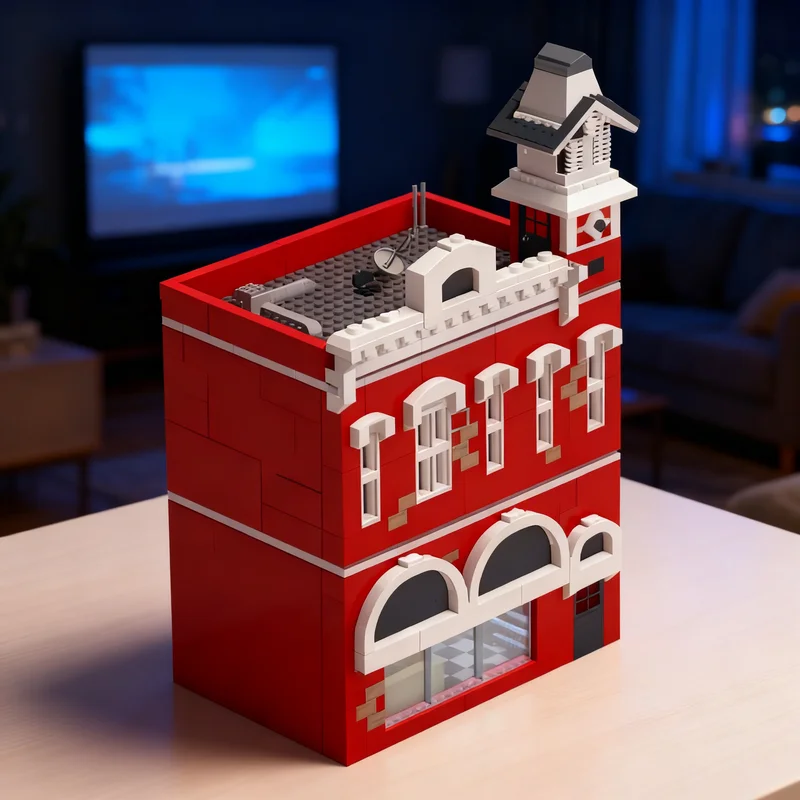 

2689 деталей MOC: Модульная модель городского здания, строительные блоки, архитектурные игрушки, рождественские подарки, развивающие игрушки для детей, конструктор DIY
