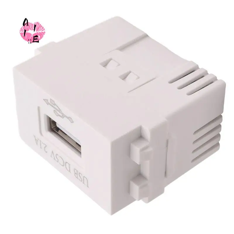 A11E-Mobile Phone Charging Panel USB Power Module 220V Socket 5V Transformer 2.1A USB Charging Power Socket Switching Adapter