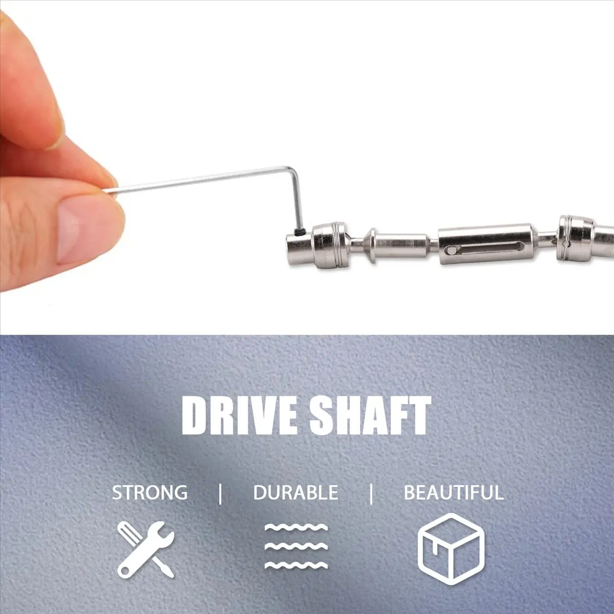 AA1144Simple Upgrade Metal CVD Drive Shaft for D12 C24 C34 B14 B24 B16 B36 MN D90 MN99S RC Car Parts Accessories,Silver