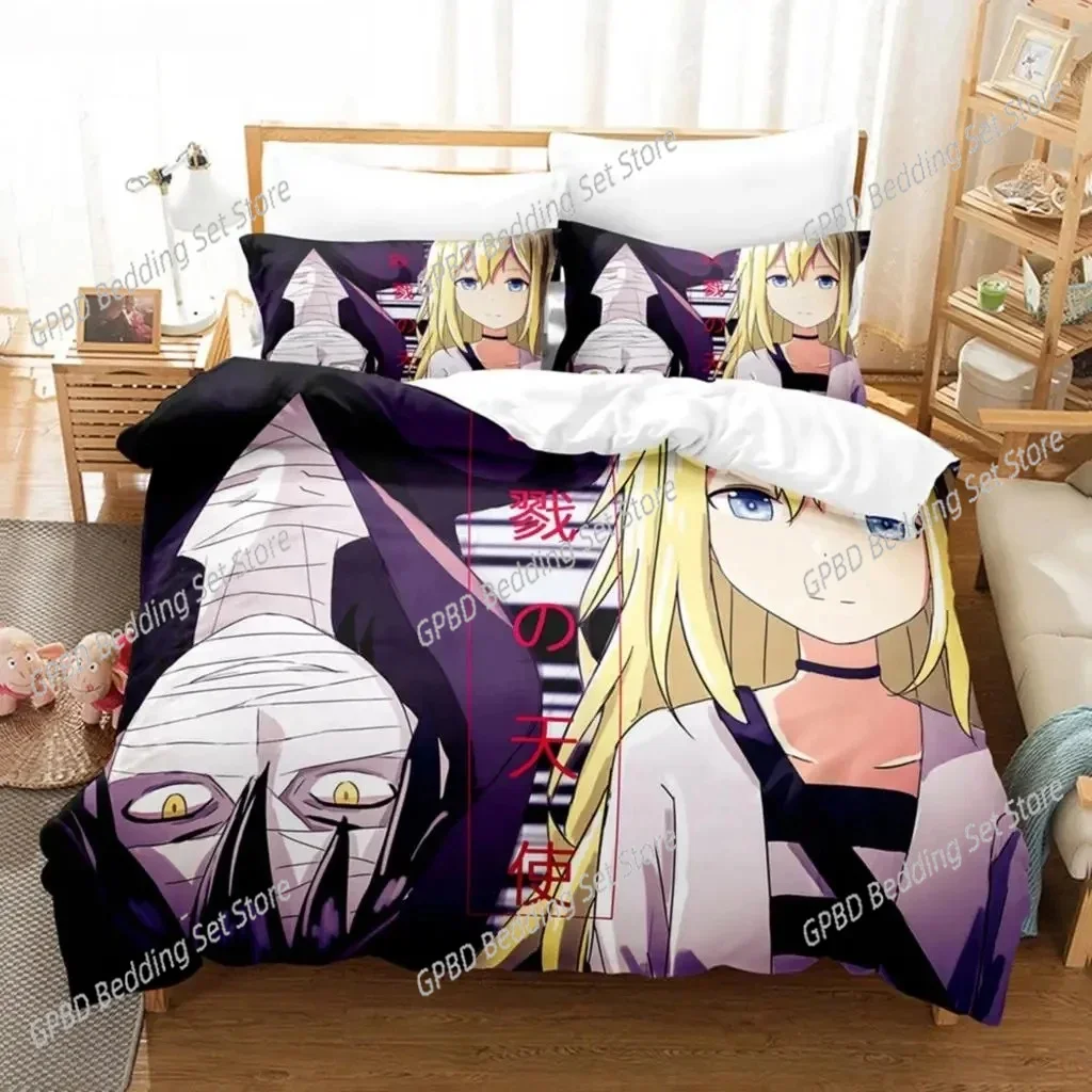 Anime Angels of Death 3D Bedding Set Duvet Cover Pillowcases Single Twin Full Queen King Size Home Decor Quilt Boys Gift