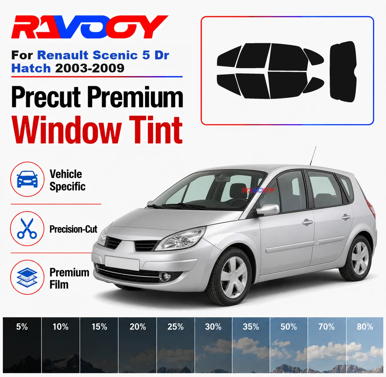 premium-precut-window-tint-kit-front-rear-windows-rear-windshield-for-renault-scenic-5-dr-hatch-2003-2009-nano-ceramic-film