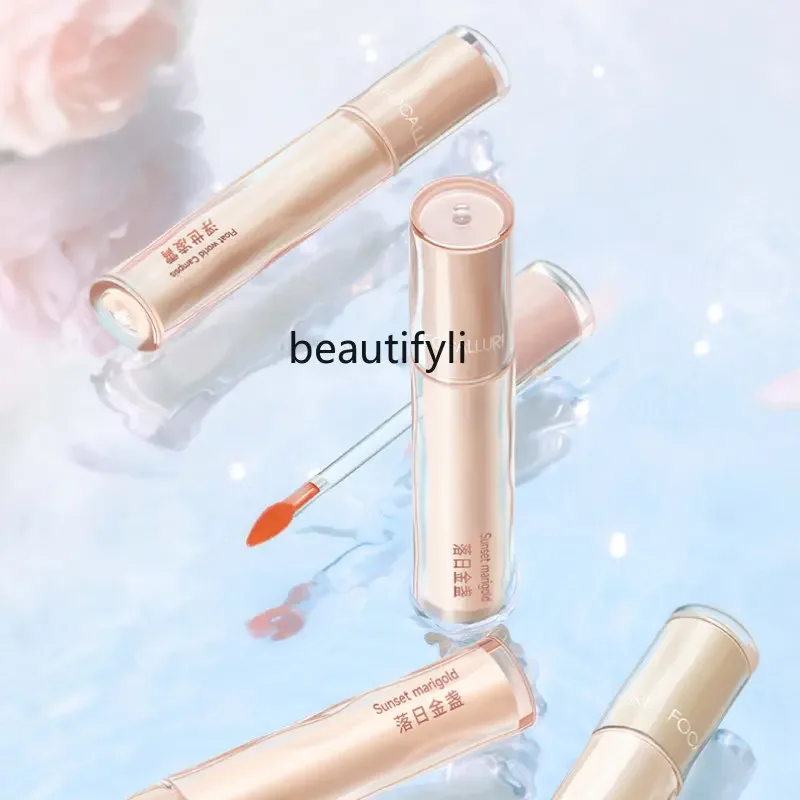 

zq Floating Butterfly Water Light Mirror Lip Lacquer Transparent Glass Lip Gloss Female Lipstick Lip Gloss