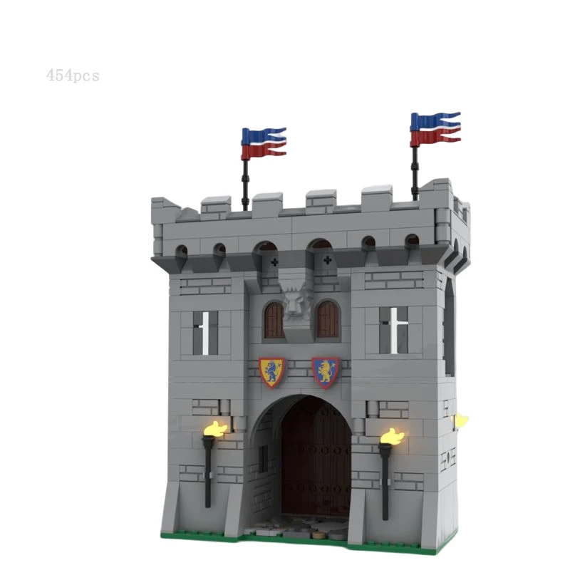 2022Newest Hot Selling Medieval Castle Architecture MOC Bricks Fan Uys Modular Castle Street View Model DIY Puzzle Adults Toy Gi