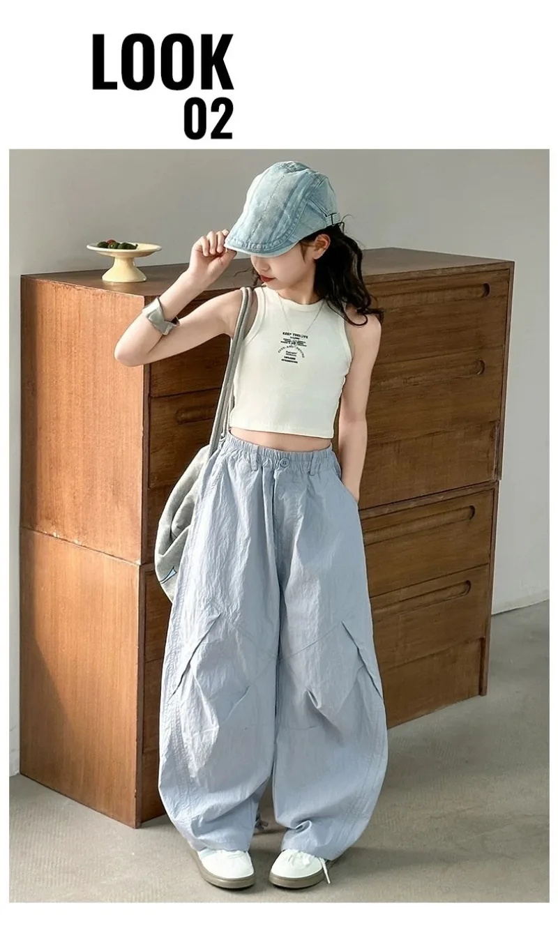 RAISE Sommer-Hosen für Mädchen 3-14 Jahre Kinder-Latzhosen Lange Hosen Dünne Lässige Vielseitige Junioren-Mädchen-Overalls – Detail 7