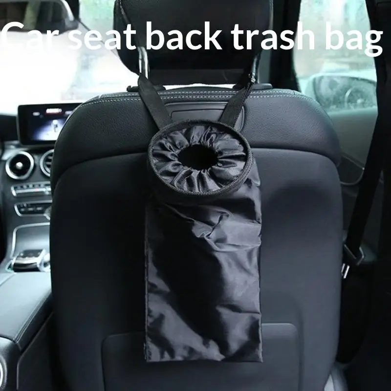 Car Seat Back Garbage Storage Bin Waterproof Oxford Cloth Hanging Trash Holder for Kids Travel Car Use