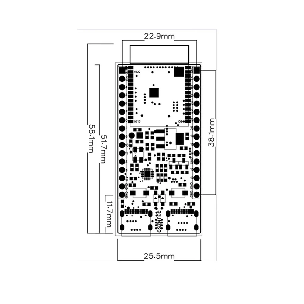 ESP32-C6 Entwicklungsboard WiFi 6 Bluetooth 5 RISC-V32 Stromsparendes IoT-Funkmodul für Smart Home und industrielle Anwendungen – Detail 13