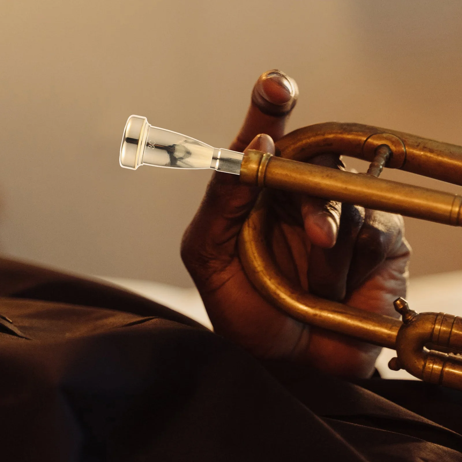 

Small Copper Trumpet Mouthpiece Replacement Part for Musical Instrument Performance Metal Trumpet Accessory Musical Mouthpiece