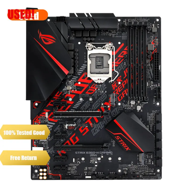 

Игровая материнская плата ASUS ROG STRIX B360H с материнской платой Aura Sync RGB LED DDR4 ATX