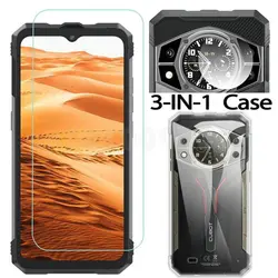 3-in-1 Case + Camera Tempered Glass On For Cubot Kingkong AX Screen Protector Glass For Cubot Kingkong AX
