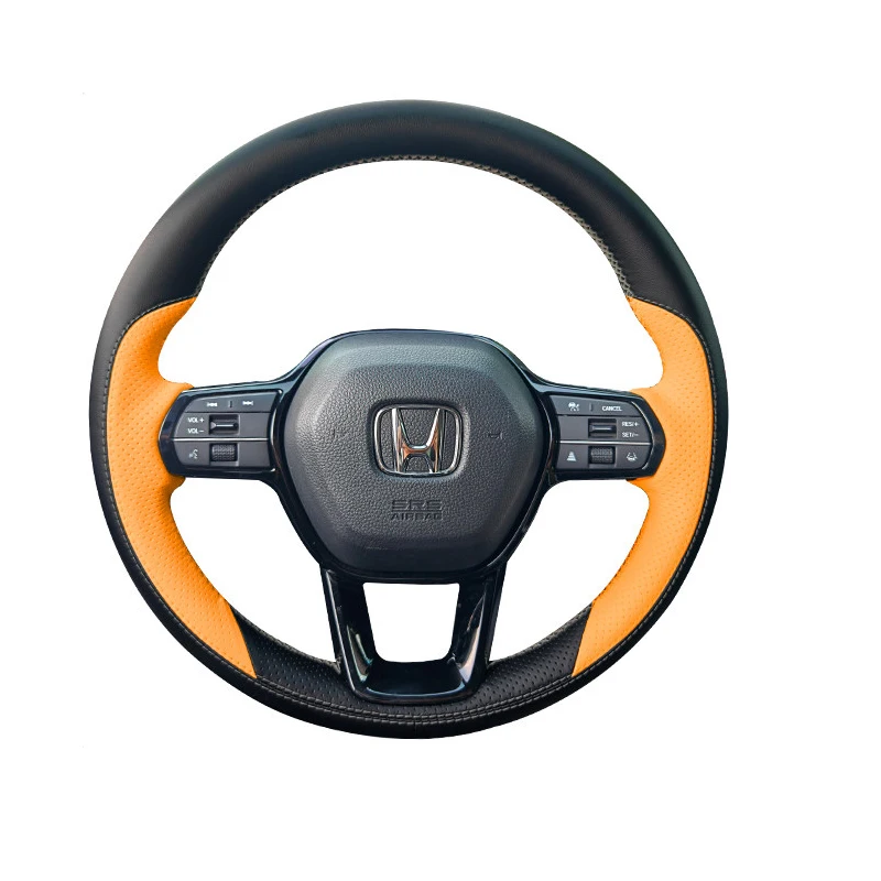 For Honda Civic 11 Accord 11 CRV CR-V HRV HR-V ZRV 2023-2026 Breeze 2025 Pilot 2023 Car Steering Wheel Cover Customized Leather