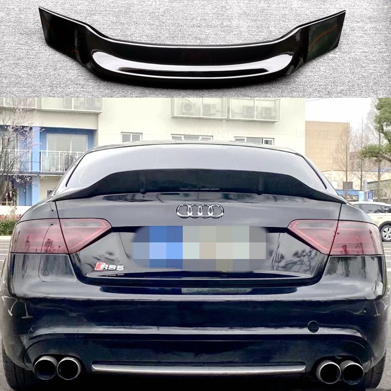 

Спойлер для Audi A5 S5, 2-дверный спойлер для купе 2007 2008 2009 2010 2011 2012 2013, стильный спойлер для крышки багажника, высококачественный спойлер из АБС-пластика