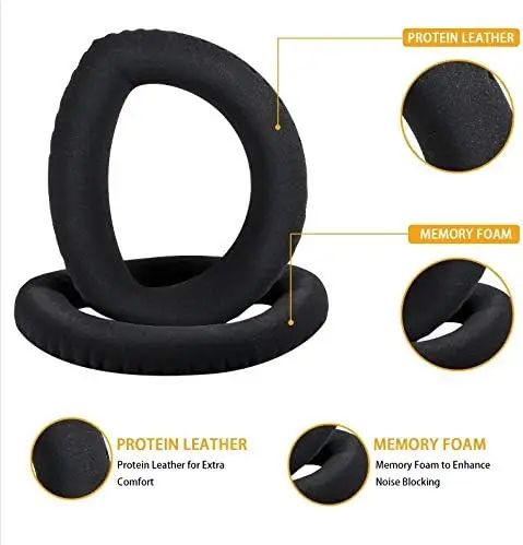 | Premium Replacement Cushion Ear Pads Earpad Earmuff Foam Cups Repair Parts for Sennheiser HD800 HD 800 Headphones (1 Pair)