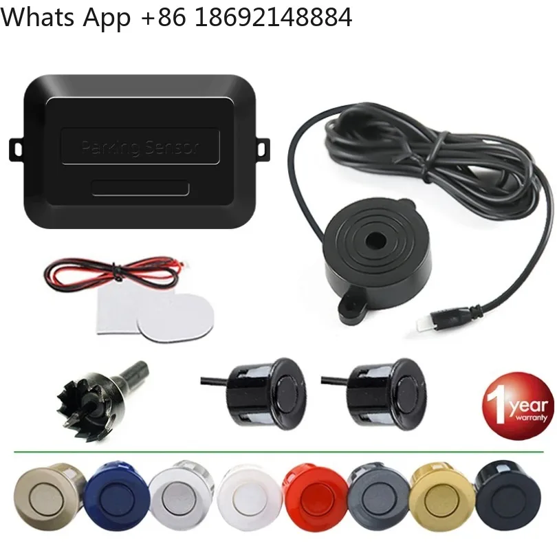 Reversing Sensor 22mm 2pcs LED Reversing Radar System, Car Retrofit Kit