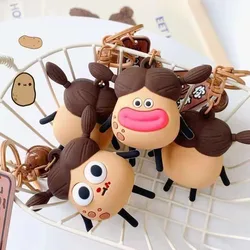 Popular Decompression Squeezing Potato King Cute Eye Hanger Student Gift Couple Hanger Keychain