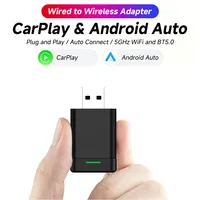 New Wireless Adapter Carplay Android Car 2-In-1 Wired Wireless Mini Car Ai Box for Audi Toyota Volkswagen Plug and Play