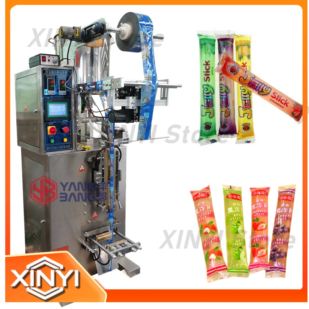 100ml 200ml Popsicle Stick Packing Machine for Automatic Ice Cream Sachet Packer Ice Candy Jelly Stick Filling Sealing