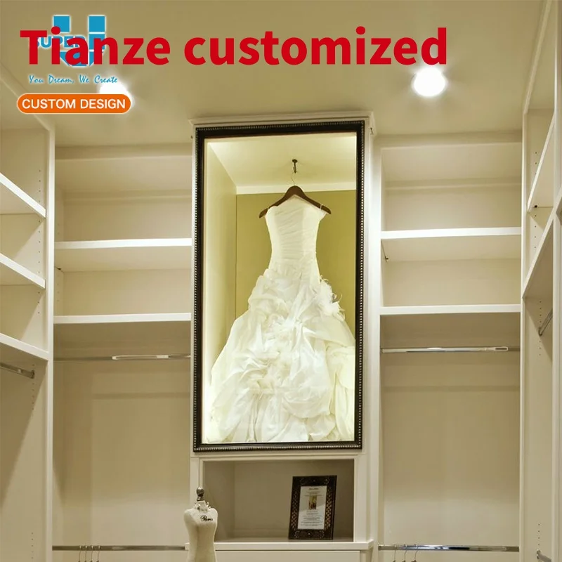 (Customized) custom luxury vintage bridal cabinet wedding window display wedding dress cabinet display