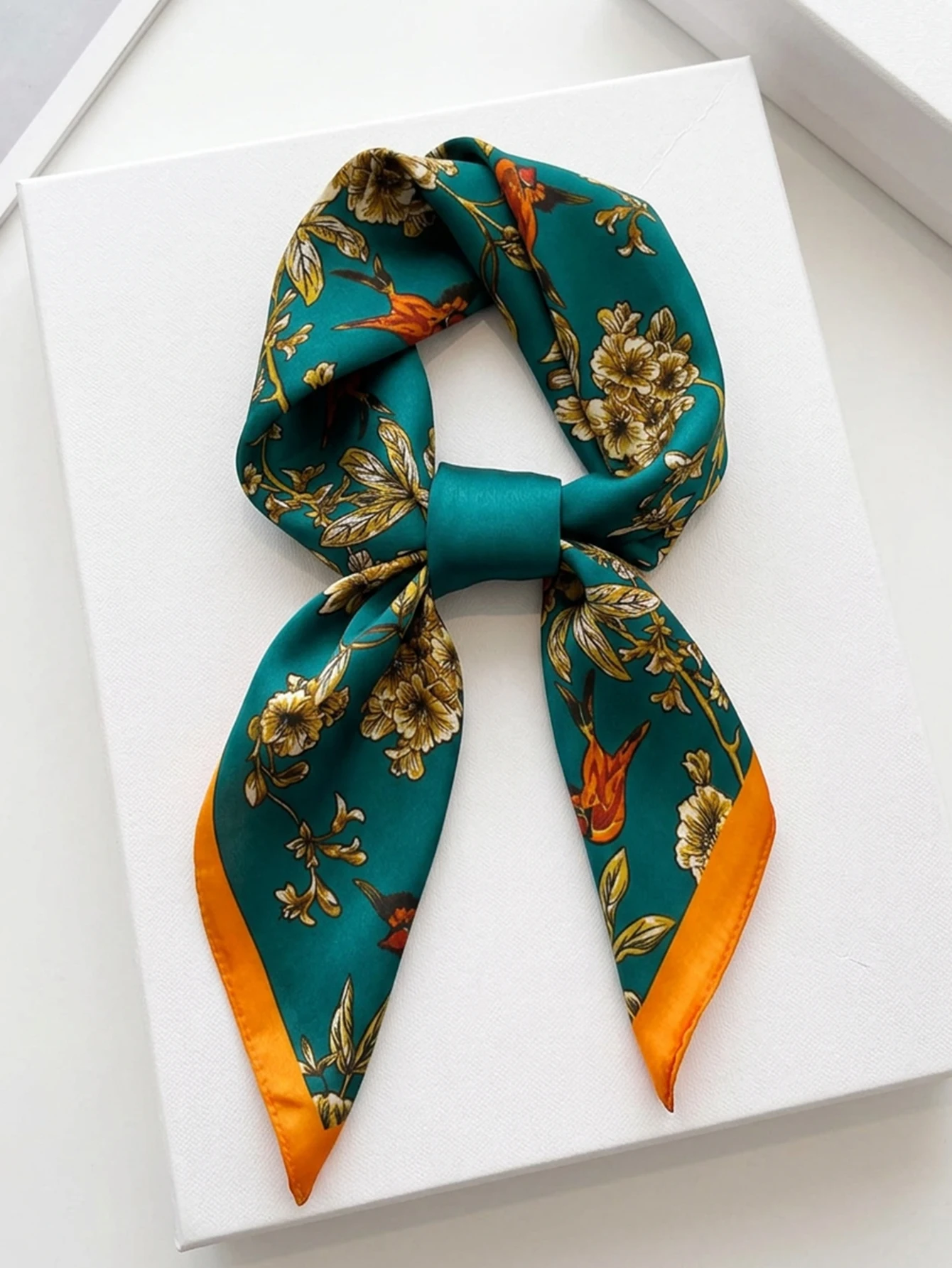 

70cm Luxury Soft Satin Square Scarf For Women Elegant Breathable Bandnans Decorative Ladies Hijab Scarves Neckerchief For Women