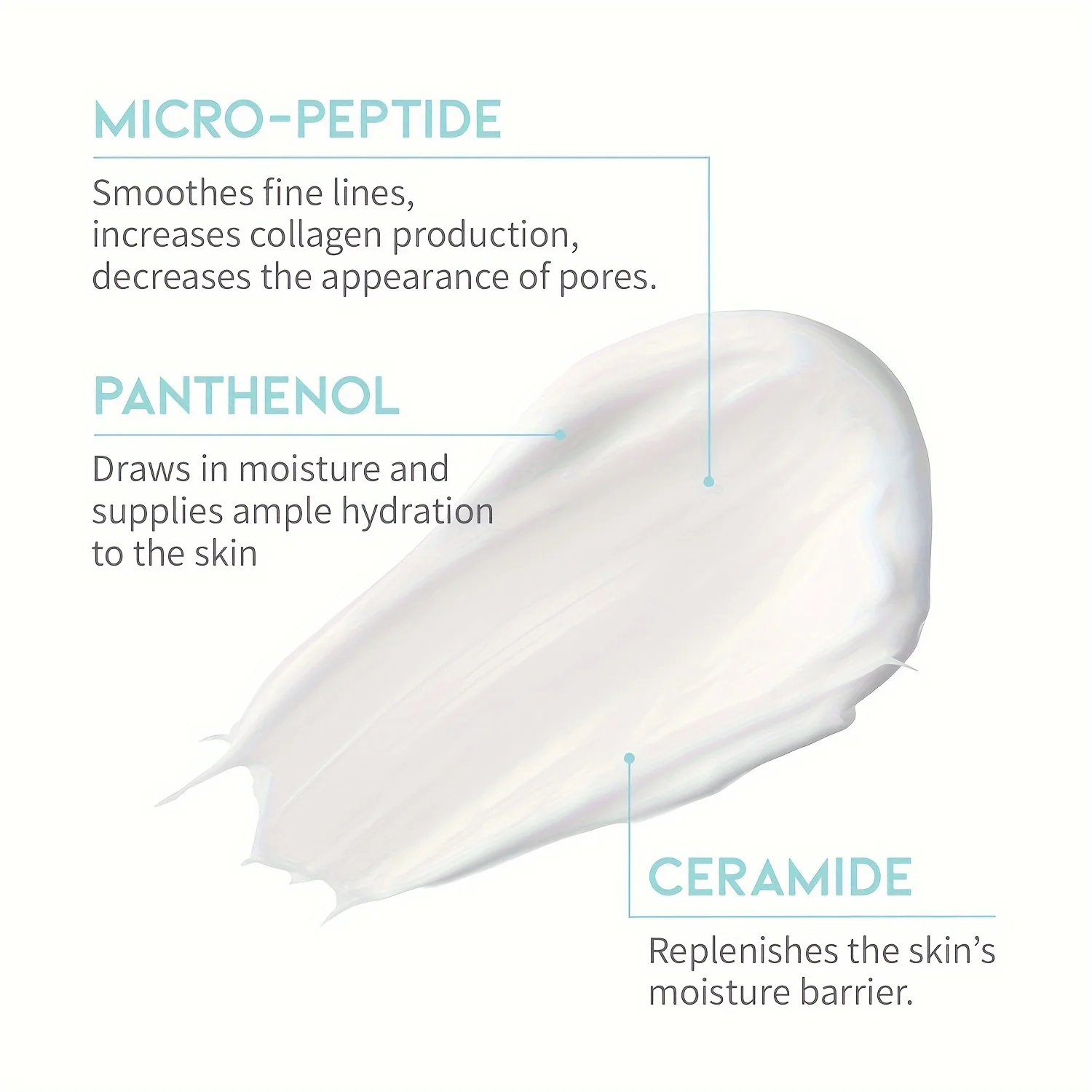 Peptide Moisturizer for Face Dry Skin Sensitive Skin Protection Barrier Cream