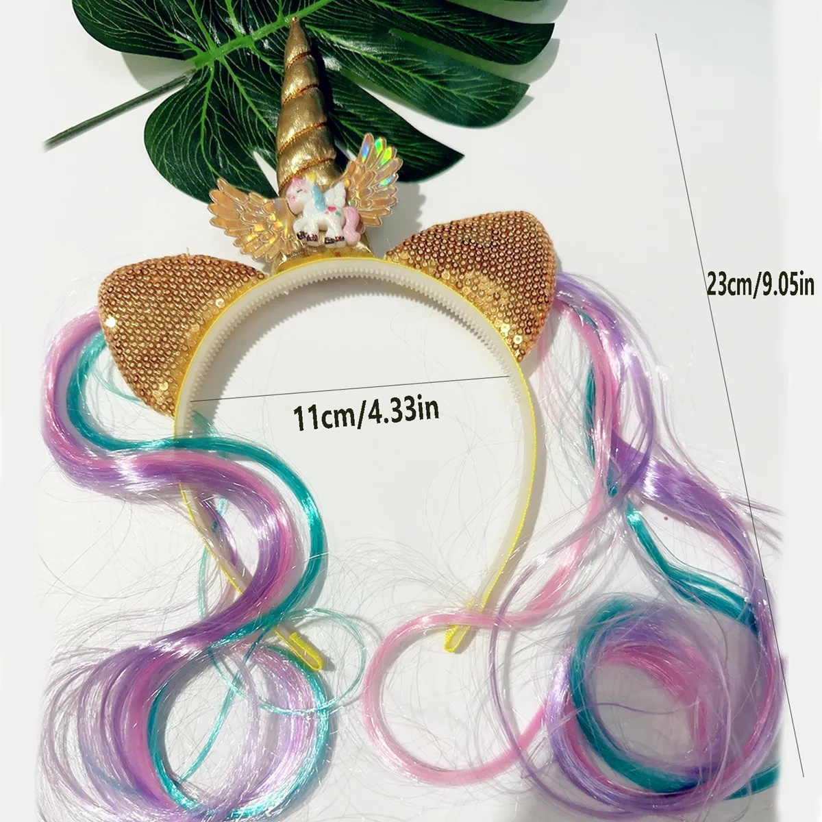 Unicorn Birthday Girl Headband Baby Shower Party Cute Kids Hair Hoop Hairbands Accessories Unicorn Birthday Party Decor Headwear