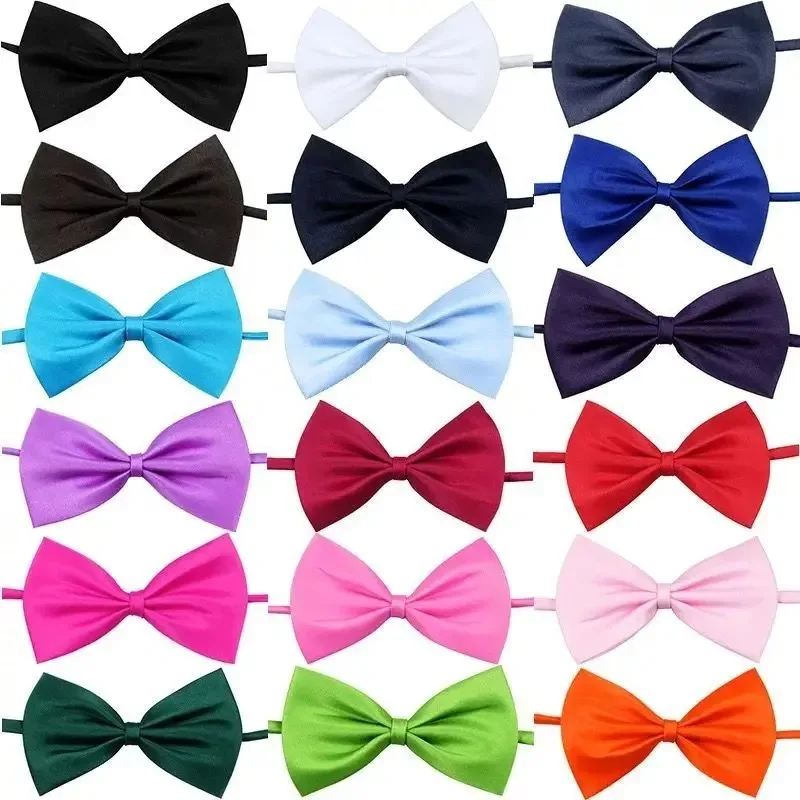 

50 - 400Pcs Wholesale Bow Ties Bowknot for Dogs Cat Grooming Accessories Small Animal Children Adjustable Bowtie Pet Product