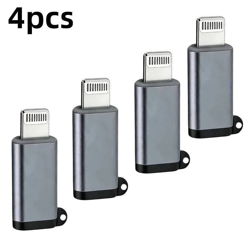 4pcs Lighting Turn Type-C Converter, for iPhone 14-13-12-11 Other Equipment, Lighting Interface, for Charging and Data Transmiss