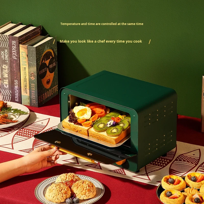 Zemkon 12L German Brand Electric Double-Layer Smart Oven Plastic Mini Oven for Home Use for Baking